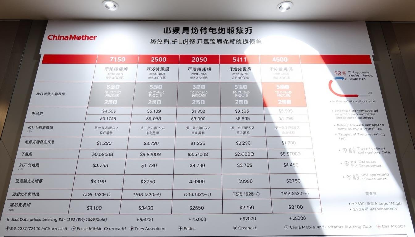 中國移動月費計劃比較