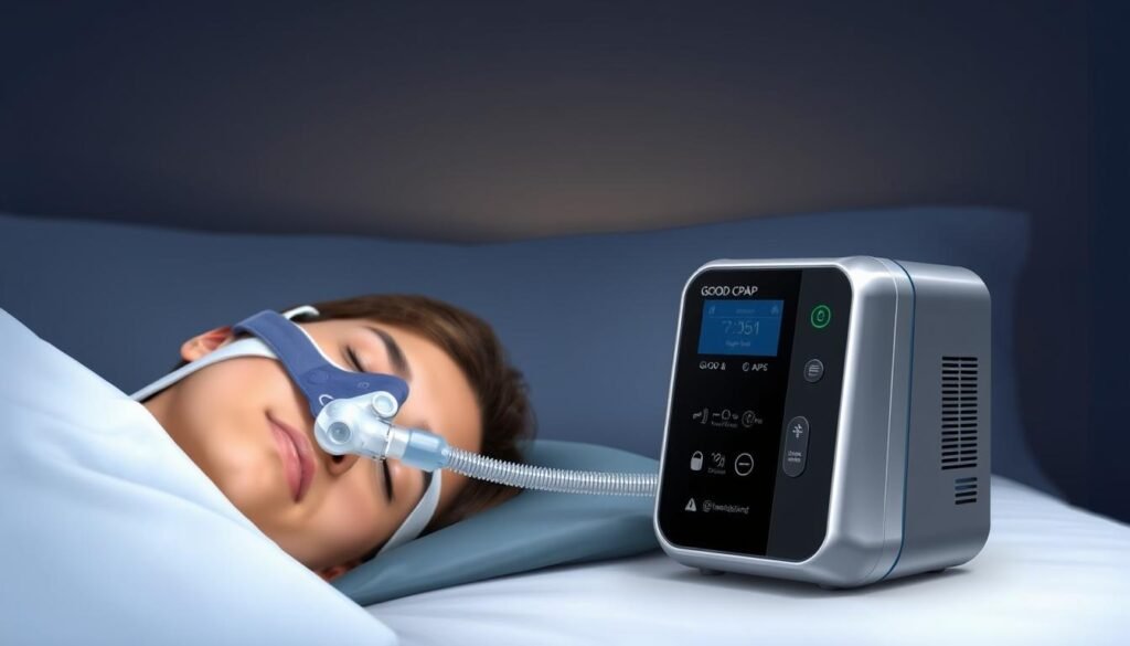 睡眠呼吸機使用示意圖 睡眠呼吸機使用示意圖